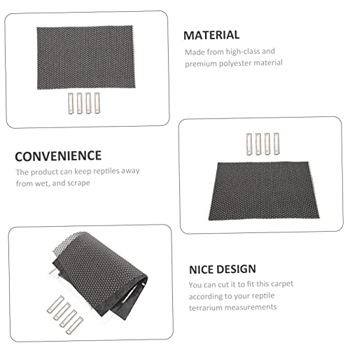 Milisten Reptile Terrarium Liner Reptile Substrate Liner Non Adhesive Mats Lizard Carpet Mat Polyester Supply