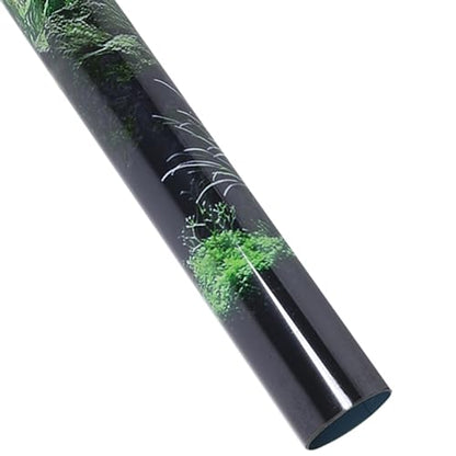 KANASI 3D Aquarium Poster, PVC Self Adhesive Underwater Seaweed Decorative Background Sticker for Reptile Terrarium Glass Jar Living Room Sofa TV Background Photo Wallpaper (61 * 30cm) - style: 61*30cm