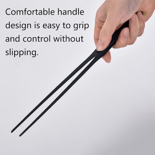 TopHomer Aquarium Tweezers Extra Long 15 inches Feeding Tool Stainless Steels Feeding Tongs for Aquarium Reptile, Plant, Snakes, Lizards, Coral Feeder(Curved Jaw) - size: Curved Jaw
