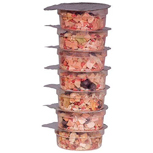 Healthy Herp Fruit Mix Instant Meal Reptile Food - Bearded Dragon Accessories & Bearded Dragon Food - Nutritious Blend for Bearded Dragons, Box Turtles, Tortoises, Hermit Crabs - 7 x 0.21 oz (6g) Cups - size: 1.47 Ounce (Pack of 1), style: 7-Pack Cups
