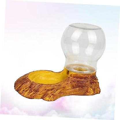 BESPORTBLE Fully Auto Reptile Water Feeder Pet Drinking Fountain Resin Craft Non-Toxic Easy Cleaning Tortoise Basin Lizard Water Bowl