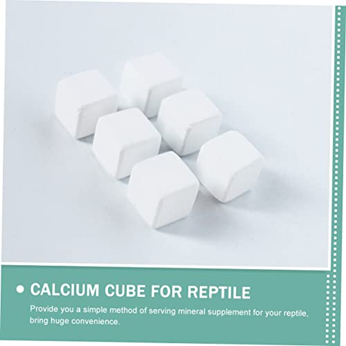 SaditY 30 Pcs Terrapin Calcium Reptisoil Reptiles Turtle Calcium Turtle Supplies Bearded Dragon Calcium Powder Reptile Mineral Calcium Reptile Tank Calcium Stone White Box
