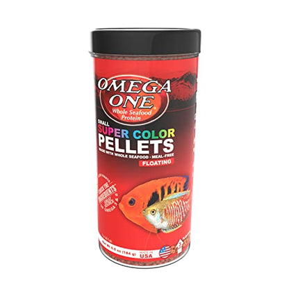 Omega One Super Color Floating Pellets, 3mm Pellets, 6.5 oz - size: 1 Count (Pack of 1)
