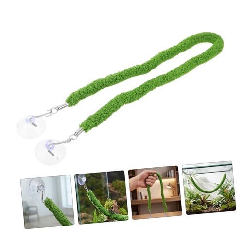 jojofuny Reptile Climbing Rope Vine with Suction Cups 50cm Faux Vine Rope for Snake and Lizard Terrariums Accessory for Pet Enclosures