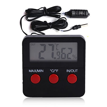 Reptile Vivarium Terrarium Thermometer Hygrometer with Remote Sensor