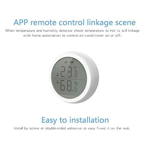 Wireless Thermometer Hygrometer Phone Remote Monitoring Indoor Temperature Sensor Humidity Meter Household Accessory No Battery