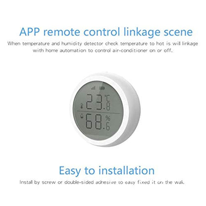 Wireless Thermometer Hygrometer Phone Remote Monitoring Indoor Temperature Sensor Humidity Meter Household Accessory No Battery