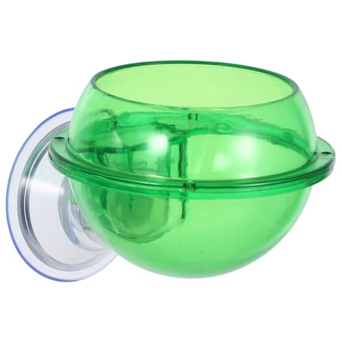 Balacoo Reptile Feeder Bowl with Suction Cup Pet Food and Water Dish for Lizards Turtles Chameleons Geckos and Other Small Reptiles Stable Wall Mount 3.93X3.14X2.36 Inch