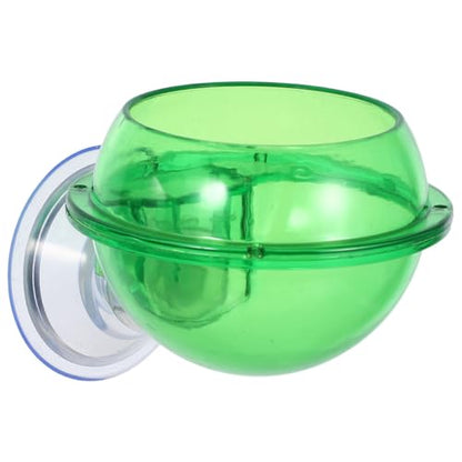 Balacoo Reptile Feeder Bowl with Suction Cup Pet Food and Water Dish for Lizards Turtles Chameleons Geckos and Other Small Reptiles Stable Wall Mount 3.93X3.14X2.36 Inch