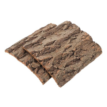 balacoo 2Pcs Cork Bark Background for Reptiles Natural Climbing Wall Backdrop for Terrarium Decor Enhances Habitat for Turtles Chameleons Snakes and More