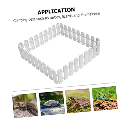 Tortoise Enclosure Outdoor 4 Pcs Pet Fences for Safe Pet Playpen Easy Install Plastic Fence Panels for Outdoor Tortoise Breeding 20.07 X 6.49 X 0.39 in