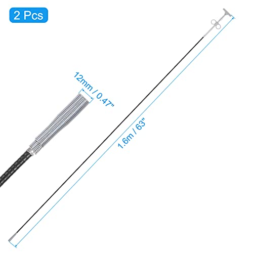 HARFINGTON 2pcs Flexible Grabber Claw Pick Up Tool 63 Inch 4 Claws Stainless Steel Sewer Cleaning Hook Unclog Sink Sewer Hair Drain Cleaner Tool Sink Unclogger for Toilet Bathtub Sewer Grey - color: Gray, size: 63 Inch
