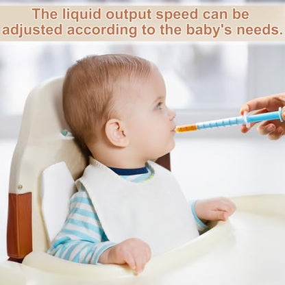 Baby Medicine Dispenser Syringe For Children,Oral Syringes, Liquid Plastic Syringe Without Needle,Leak proof Dosing Tools,5 Uniquely Colour Syringes - 10 Pack - size: 10 Pack