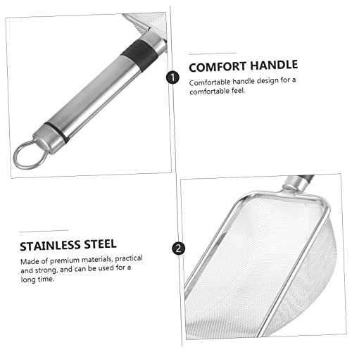 Ipetboom 3pcs Stainless Steel Reptile Litter Scoop Mesh Design for Easy Waste Cleanup Sand Shovel for Tortoises Lizards and Pets for Daily Use and Terrarium Maintenance