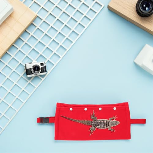 BESPORTBLE Portable Reptile Carrier Bag for Bearded Dragon and Lizard, Breathable Travel Sling with Adjustable Strap, Small Animal Carrier for Outdoor Use