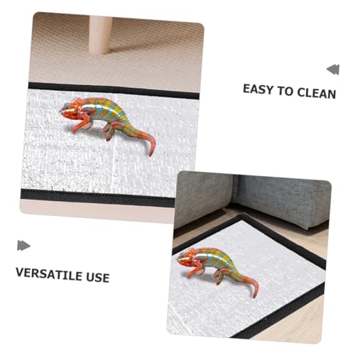 WOONEKY Reptile Heating Pad Reflective Insulation Film 20W Terrarium Heater Mat for Snakes Lizards and Turtles Waterproof and Energy Efficient Accessory - size: 30.00X16.00X0.10CM