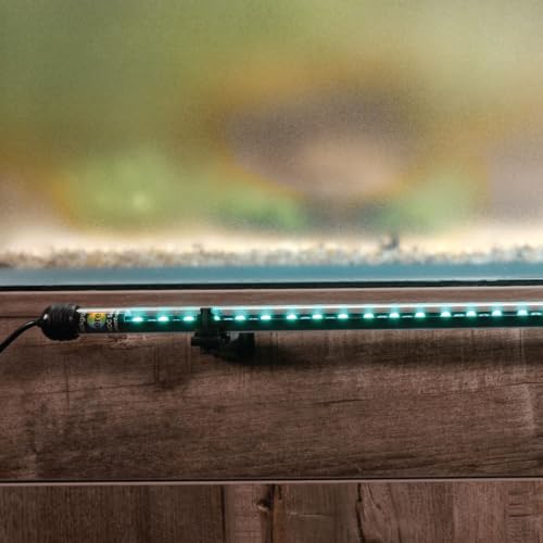 ColorCast Smart LED Aquarium Background Light Kit with Frosted Background Film | Smartphone and Voice Control | 24/7 Timers | Alexa and Google Home | for Aquariums, Terrariums and Vivariums | 18"-32" - size: 18" | 18" to 32"