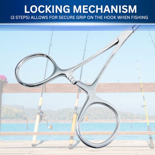 ADROIT (2 Pack) 5.5" Curved Tip Stainless Steel Hemostat Forceps | Precision Teeth Grip | Versatile Use for First Aid, Crafting, & Electronics - size: 5.5", style: Curved