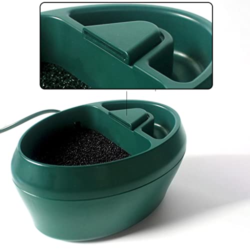 Reptile Water Dispenser Automatic Drinking Pump Circulation Dripper Bowl Nonporous Suitable for Snake Habitat Tortoise Tank