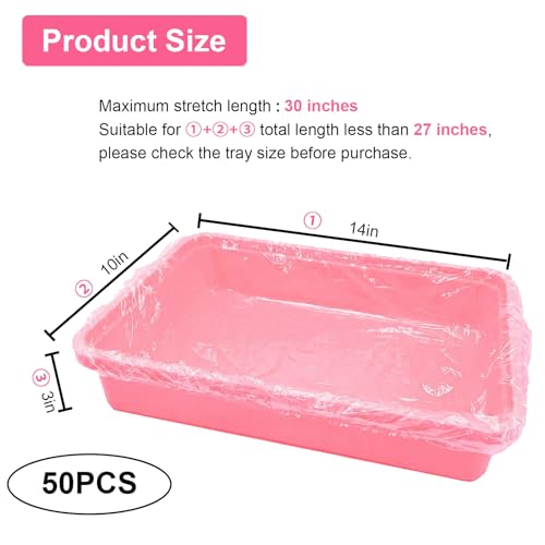 Disposable Small Animal Cage Liners, 50 PCS Rabbit litter box Liners Pet Tray Film Liner Bags Pet Toilet film Cover for Bunny Bird Chinchilla Hedgehog Hamster Ferret (27 inches) - size: 27 inches