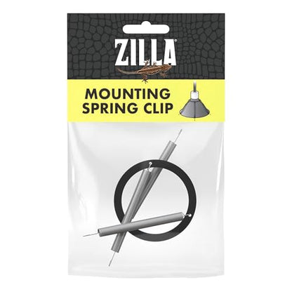 Zilla Mounting Spring Clip, Fits Most Lighting Domes (Pack of 3) - size: One Size (Pack of 3)