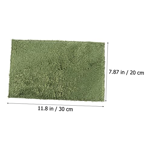 LIOOBO Reptile Moss Carpet for Terrarium Absorbent Faux Lawn Mat for Amphibians and Reptiles Comfortable Resting Place Green for Crawling Pets and Tortoise Habitats