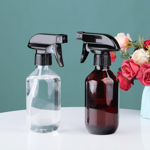 Spray Bottles 1 Pack 10oz Empty Squirt Bottle Plastic Refillable Containers | Fine Mist Water Spray Bottle with Adjustable Nozzle BPA Free Small Spray Bottle for Cleaning, Plants, Pet Training, Hair - color: clear
