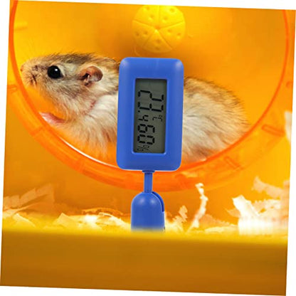 Abaodam Mini Reptile Thermometer Suction ° Rotatable Night Glow Humidity Meter for Terrarium Accurate Temperature Measuring Device for Leopard Gecko Tank Accessories