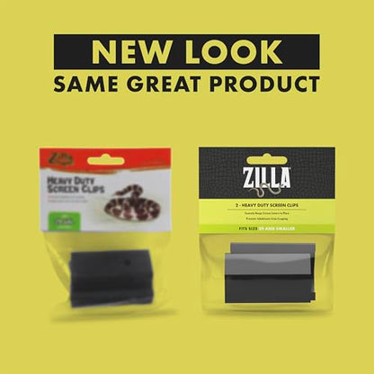 Zilla Heavy Duty Screen Clips, Secures Screen Covers to Terrarium, Fits Size 5 to 29 G, 2 pack, Small - size: Small