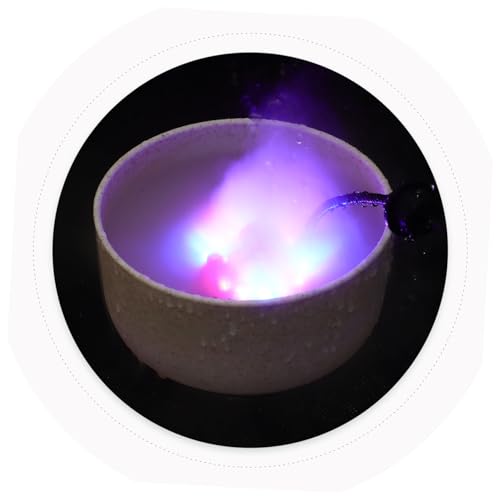 20MM LED Light Mist Maker Fog Machine for Fountains and Aquariums Ultrasonic Humidifier 12 Color Changing Lights for Gardening and Fish Tanks