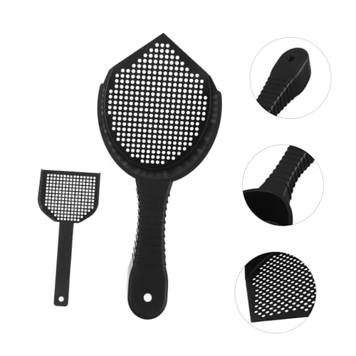 VICASKY 2Pcs Cat Litter Scoop Set Lightweight Plastic Sifter for Fast Cleaning Efficient Waste Removal for Cats Reptiles Durable Design for Litter Boxes Pet Enclosures