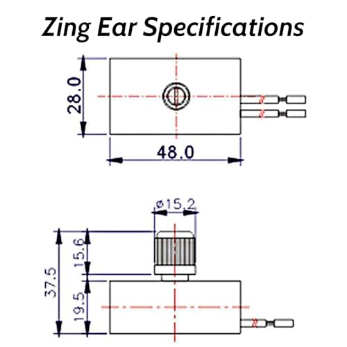 Zing Ear ZE-03 Dimmer Switch Combo Kit Rotary 120VAC 240VAC 300W MAX Repair Tools Replacement Full Range Inline Table Lamps Floor Lights LED Paper Outer Shell Brass Easy to Install Durable