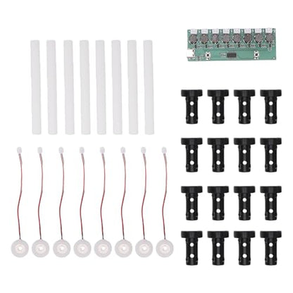 SUNGOOYUE Ultrasonic Mist Maker Circuit Board Humidifier Module Diy For Reptile Terrarium Plant Humidifying, Electronic Atomizer Driver 6 Plates (8 Heads) - color: 8 Heads