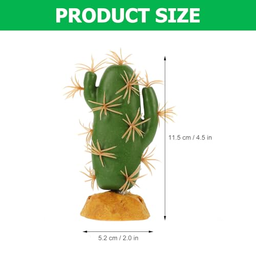 ABOOFAN Artificial Reptile Terrarium Plant Cactus Decor for Amphibian Habitat Reptile Tank Accessories with Sturdy Plastic Material Suitable for Lizard and Snake Enclosures