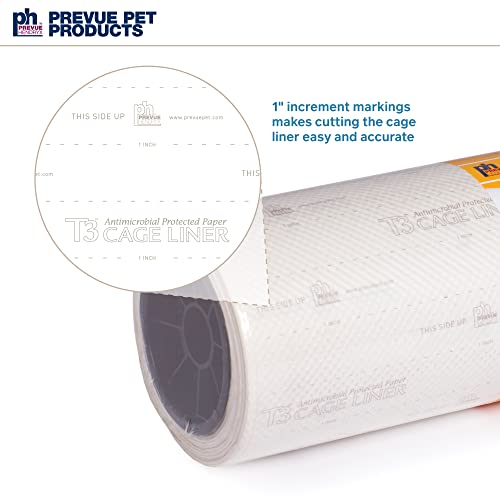 Prevue Pet Products T3 Cage Liner - Bird Cage Accessories, 100 ft Odor Absorbent Protection, Universal Liner for All Birds, Fits Small, Medium, and Large Enclosures, Simplifies Cleaning - Large Size