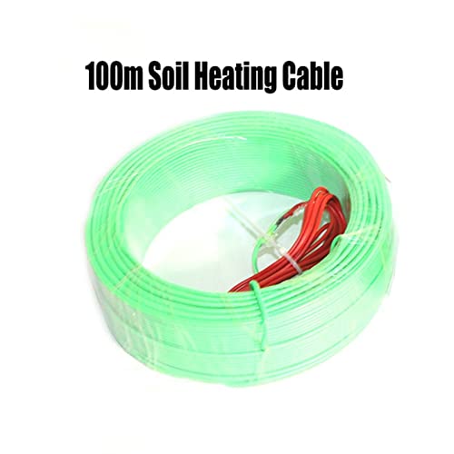 Pipe House Underfloor Heating Soil Air Hotline, Breeding Warming Wire, Greenhouse Plant Aquarium Heating Cable Soil Electronics (Color : 100m Soil Heat Cable) - color: 100m Soil Heat Cable