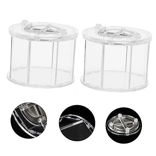 BESPORTBLE 2pcs Pet Display Box for Reptile Observation Reptile Breeding Container Ventilation for Animals Like Snakes Frogs and Turtles