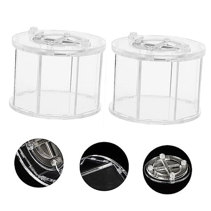BESPORTBLE 2pcs Pet Display Box for Reptile Observation Reptile Breeding Container Ventilation for Animals Like Snakes Frogs and Turtles