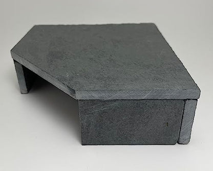 TheFrogHouse Slate Stone Reptile Hide 6x6x2 Bottomless Natural Cave Decor