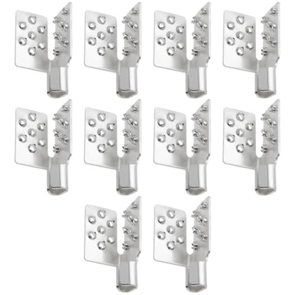 10pcs Crimp Connectors Mounting Clamps Infrared Heating Foil Crimp Press Flat Connector Clamps for Installing Infrared Carbon Heating Foil Heating Fabric