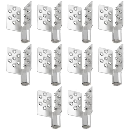 10pcs Crimp Connectors Mounting Clamps Infrared Heating Foil Crimp Press Flat Connector Clamps for Installing Infrared Carbon Heating Foil Heating Fabric