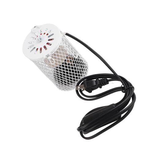 Yctze 100W Infrared Ceramic Emitter Heat Light Lamp for Pet Reptiles, Ideal Chicken Coop Heater (US Standard 110-120V 100W) - color: White