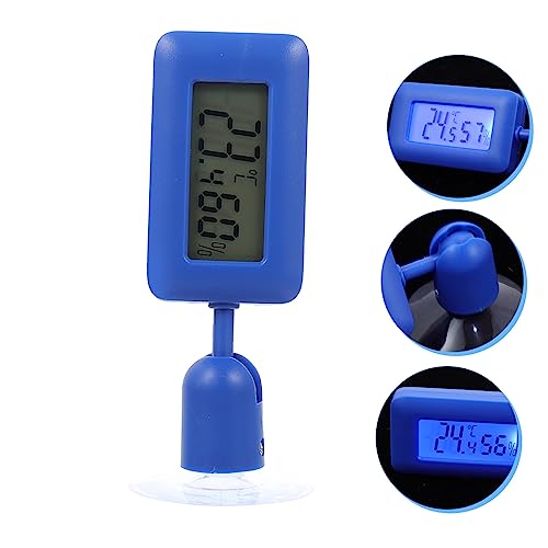 Abaodam Mini Reptile Thermometer Suction ° Rotatable Night Glow Humidity Meter for Terrarium Accurate Temperature Measuring Device for Leopard Gecko Tank Accessories