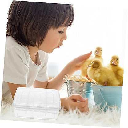 Plastic Reptile Egg Incubator Hatching Case for Tortoise and Lizard Eggs Easy to Clean and Manage Transparent Design for Observing Reptile Births Reusable Incubator Tray
