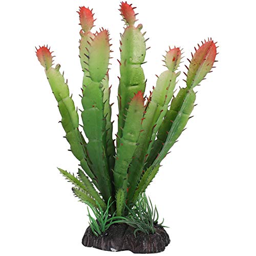 Artificial Water Plants Simulated Landscaping Plants Simulation Plastic Cactus Plant Terrarium Reptiles Habitats Decoration Landscape Aquarium for Home Decor