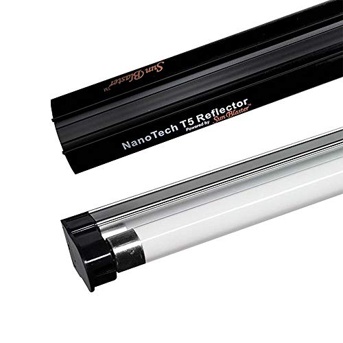 SunBlaster SL0900304 54 Watt 6400K 4' 120V Hydroponic Grow Light Lamp Ballast Fixture with NanoTech T5HO Reflector for Indoor Home Gardens and Plants - size: 4'