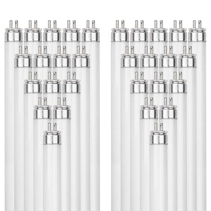 Sunlite 30410 F24T5/841/HO 2 Foot T5 Linear Fluorescent Lamp, 24 Watts, 1800 Lumens, 4100K Cool White, Miniature G5 Bi-Pin Base, ROHS Compliant, High Performance Straight Tube, 40 Pack - color: 4100k, style: 24 watts (22.20-Inch)