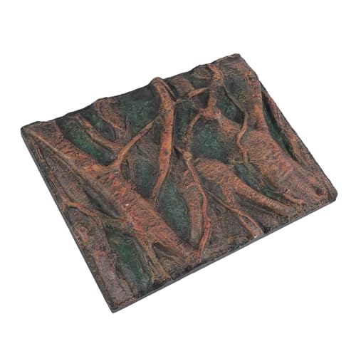 CHICIRIS 3D Reptile Background, Aquarium Background Foam Rock Wall Decor with 3D Textures for Fish Tank Reptile Tank Terrarium (H) - size: H