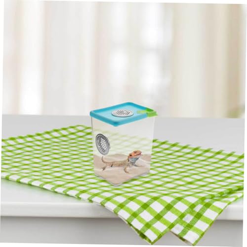 BESPORTBLE 1pc Acrylic Reptile Feeding Box Ventilation Pet Breeding Habitat Safe and Comfortable Terrarium for Spiders and Other Pets Approx Color Varies