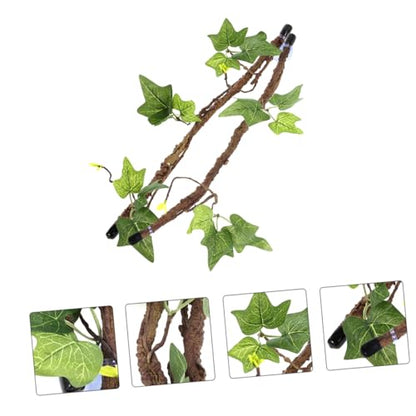 BESPORTBLE 2pcs Jungle Vines for Reptiles Bendable Terrarium Branches Natural Look Habitat Decor for Lizards Snakes and Chameleons Easy Climbing Surface